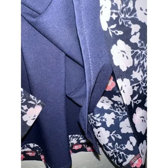 Women's Eliza J Floral Dress Size 10 Blue Pink - Picture 6 of 7